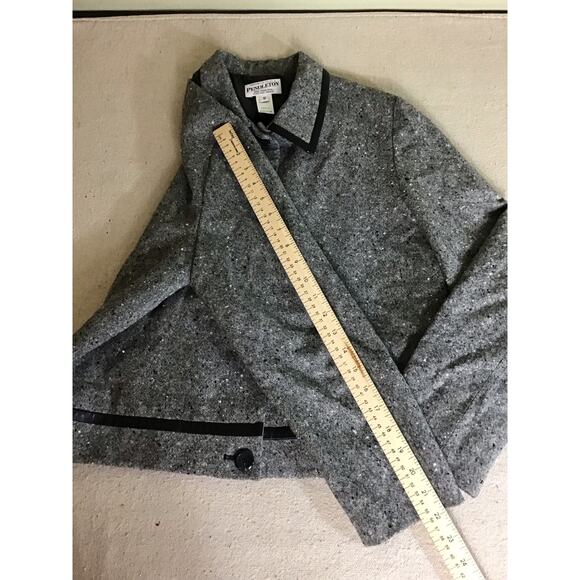Pendleton Women  Vintage Tweed Blazer Sz 12 Run small 8/10 - Picture 7 of 10